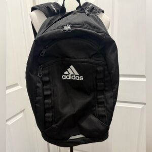 Adidas Loadspring Black Backpack with White Logo